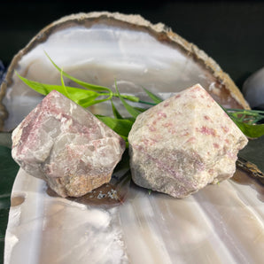 Pink Tourmaline Semi Polished Point