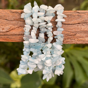 Aquamarine Chip Bracelet