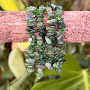 Nephrite Jade Chip Bracelet