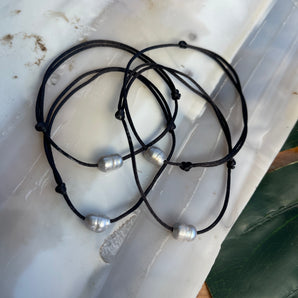 Freshwater Pearl (Grey) Bracelet