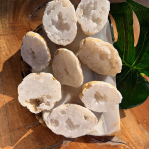 Clear Quartz Geode Cluster | Medium