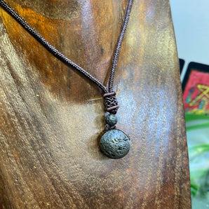 Lava Stone Sphere Necklace
