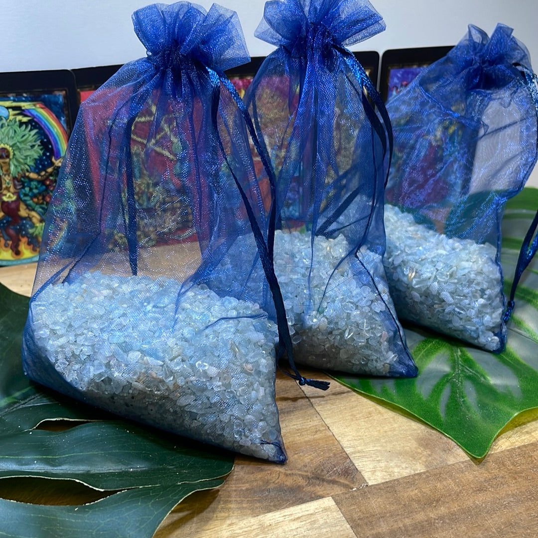Aquamarine Chips Bag