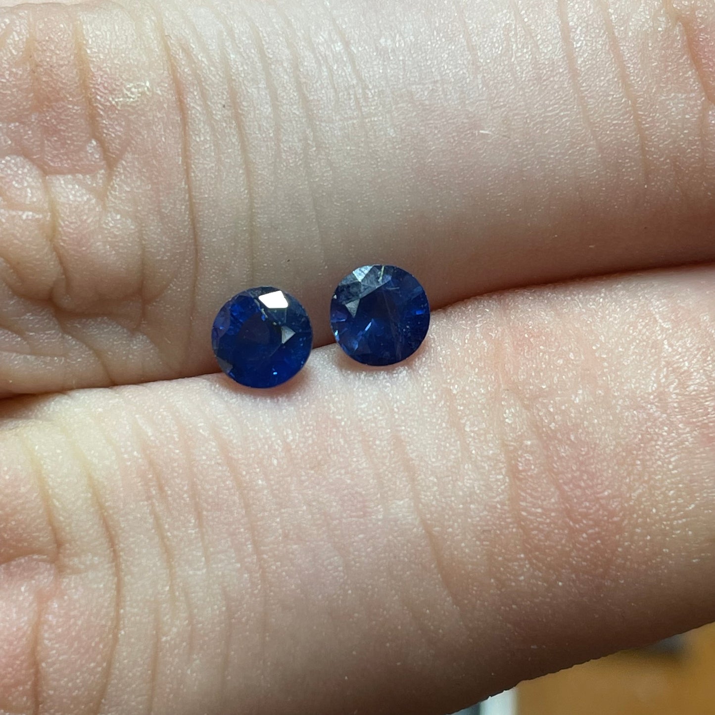 Ceylon Sapphire Facet Pair