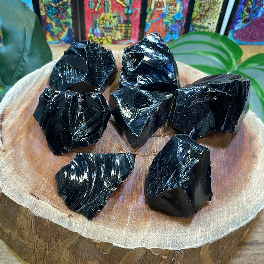 Black Obsidian Rough | Medium