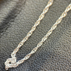 Sterling Silver Cable Chain - 40cm / 16"