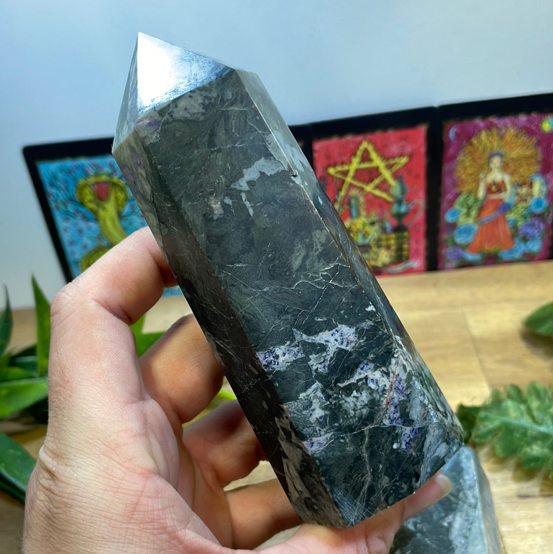 Green Lavender Jade Generator Point - Small