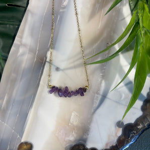 Amethyst Chip Necklace