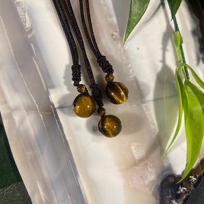 Tigers Eye Sphere Necklace