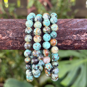 African Turquoise Bead Bracelet