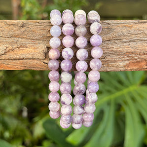 Lepidolite Bead Bracelet