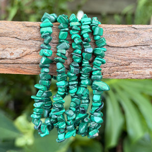 Malachite Chip Bracelet