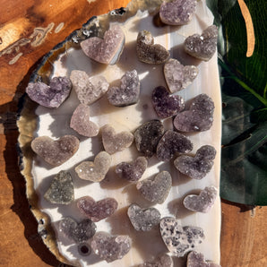 Amethyst Cluster Heart | Small