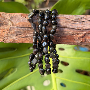 Rainbow Obsidian Pebble Bracelet
