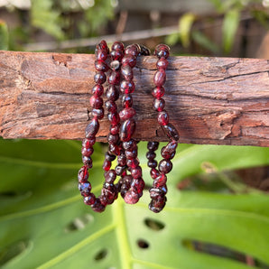 Garnet Pebble Bracelet