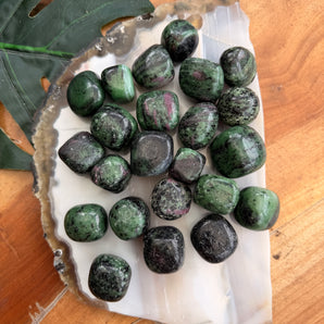Ruby in Zoisite Tumble