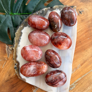 Fire Quartz Palm Tumble