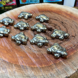 Pyrite Turtle Carving
