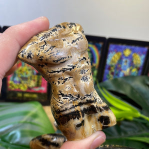 Dendritic Picture Jasper Masculine Body Carving
