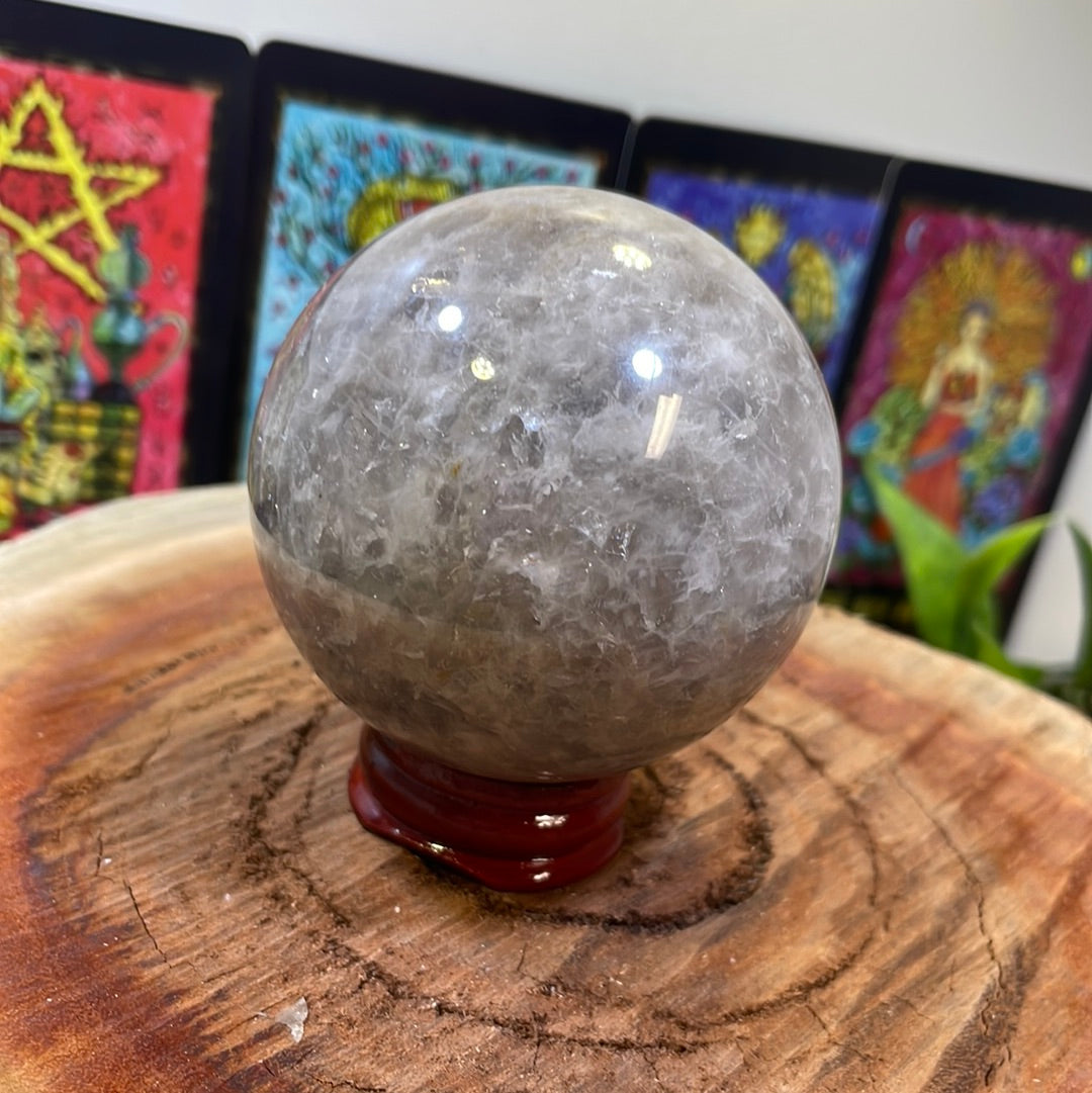 Violet Quartz Sphere 65mm - FREE STAND