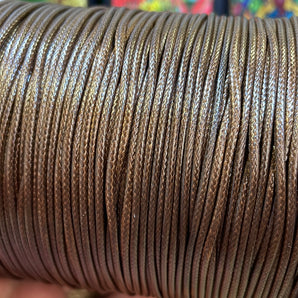 Waxed Polyester Cord Brown - 1.5mm / 180m