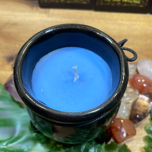 Protection (Black Opium & Myrrh) Ceramic Cauldron Candle