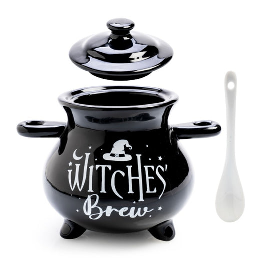 Witches' Brew Cauldron Soup Bowl & Spoon