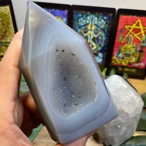 Agate Geode Generator Point | Large
