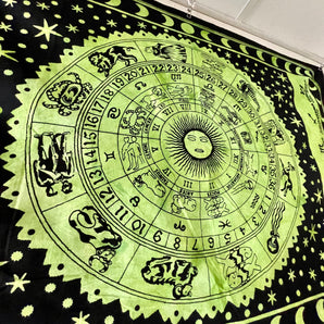 Zodiac Wheel Tapestry