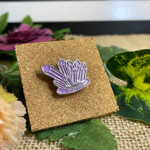 Amethyst Enamel Pin