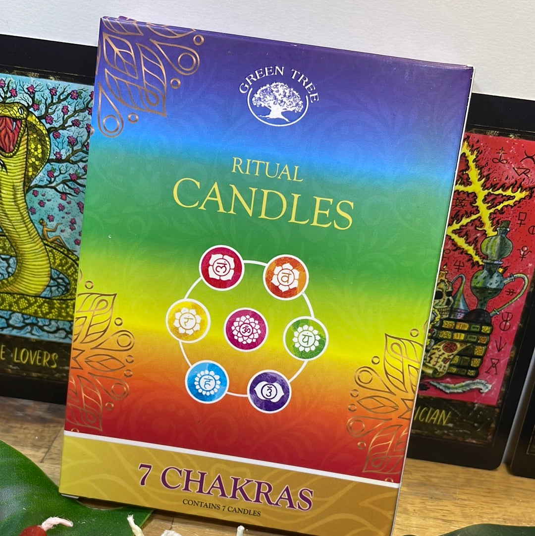 Chakra Set Ritual / Wish Candles