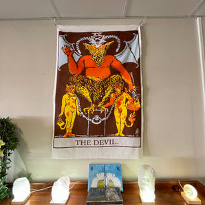 The Devil Tarot Tapestry